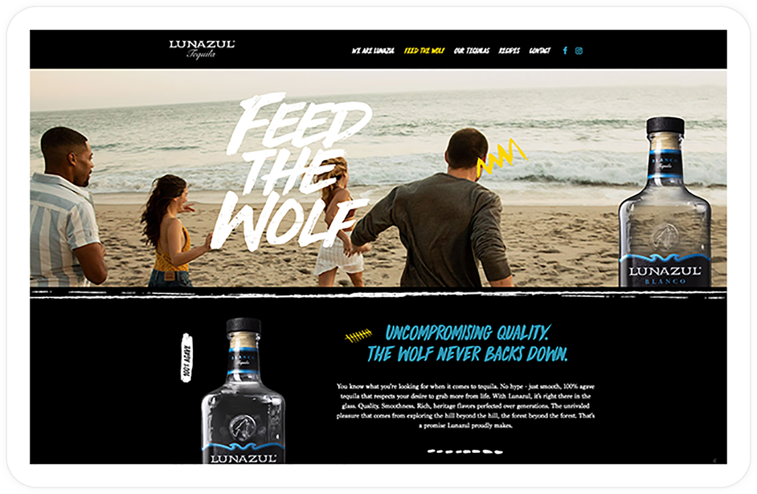 lunazul-tequila-website-on-a-desktop-and-phone